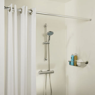 Teleskop-Duschvorhangstange 125-220 cm Chrom