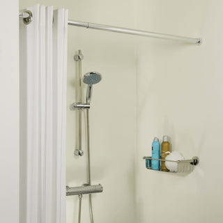 Teleskop-Duschvorhangstange 80-130 cm Chrom