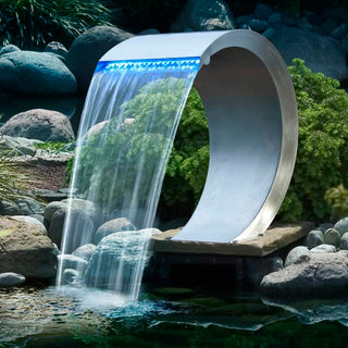 Schwalldusche Mamba Edelstahl mit LED-Beleuchtung