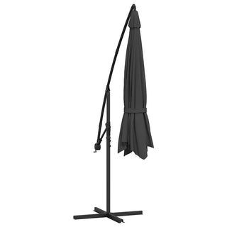 Ampelschirm mit Aluminium-Mast 350 cm Anthrazit