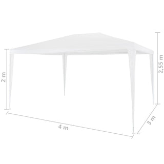 Partyzelt 3x4 m Weiß