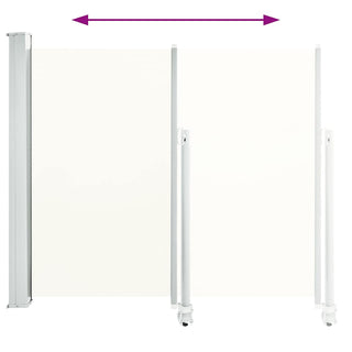Ausziehbare Seitenmarkise 120x300 cm Creme