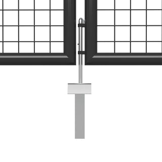 Gartentor Stahl 400 x 150 cm Anthrazit