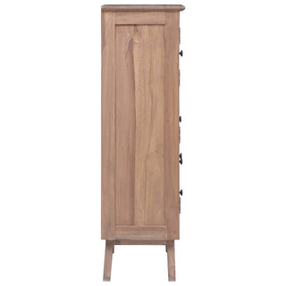 Highboard 60 x 30 x 100 cm Massivholz Teak - allroundshopper