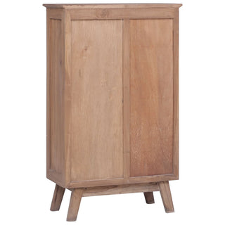 Highboard 60 x 30 x 100 cm Massivholz Teak - allroundshopper