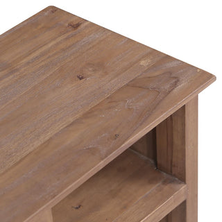 Highboard 60 x 30 x 100 cm Massivholz Teak - allroundshopper