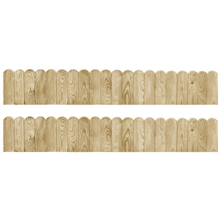 Beeteinfassungen 2 Stk. 120 cm Imprägniertes Kiefernholz