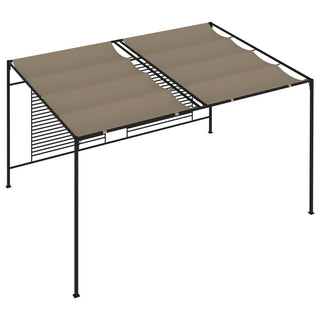 Pavillon mit Ausziehbarem Dach 3x4x2,3 m Taupe 180 g/m²