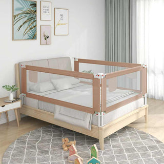 Kleinkind-Bettschutzgitter Taupe 180x25 cm Stoff
