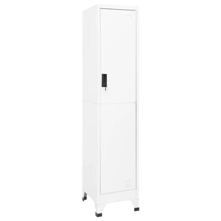 Schließfachschrank Weiß 38x45x180 cm Stahl - allroundshopper