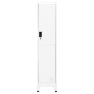Schließfachschrank Weiß 38x45x180 cm Stahl - allroundshopper