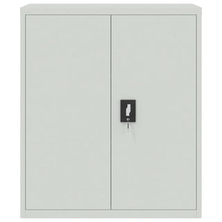Aktenschrank Hellgrau 90x40x145 cm Stahl