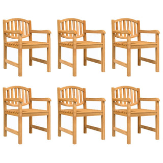 7-tlg. Garten-Essgruppe Massivholz Teak