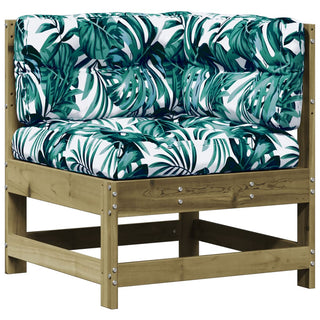 4-tlg. Garten-Lounge-Set mit Kissen Kiefernholz Imprägniert