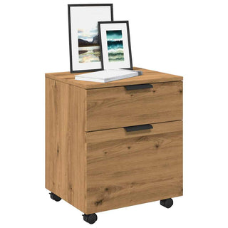 Mobiler Aktenschrank mit Rollen Artisan Eichen-Optik 45x38x54cm