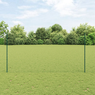 Gartenzaun Set 2er Set Grün Metall 25 x 1,5 m Gartenzaun