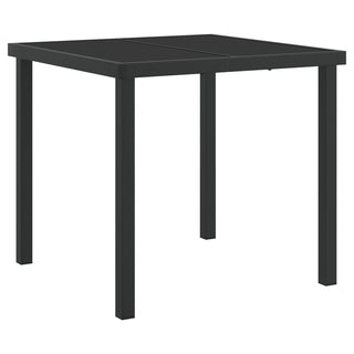 5-teiliges Garten-Essset Schwarz Poly-Rattan