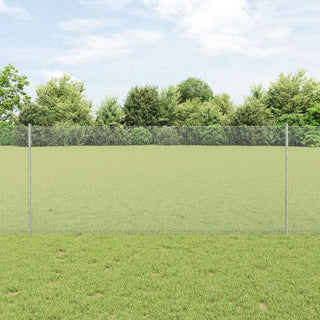 Gartenzaunset Set von 2 Galvanisierter Stahl 1 m hoch, 25 m lang