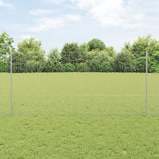 Gartenzaun-Set 2er Set Verzinkter Stahl 25 x 1,2 m Langlebig