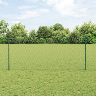 Zaun-Set Set aus 2 Grün Metall 25 x 1 m Langlebig Gartenzaun