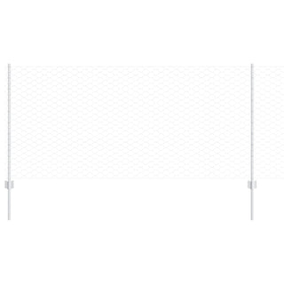 Sechseckiger Gartenzaun Set 2er Set Verzinkter Stahl 25 x 1 m