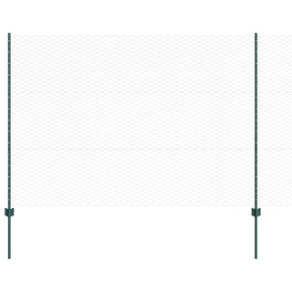 Gartenzaun-Set Set aus 2 Grün Metall, Kunststoff 25 x 1,5 m