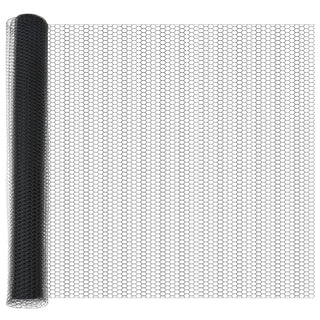 Gartenzaun Set Set von 2 Grau Pulverbeschichteter Stahl