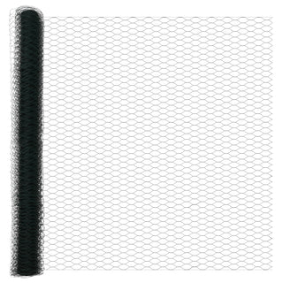Gartenzaun Set 2er Set Grün Metall 25 x 1,5 m Gartenzaun