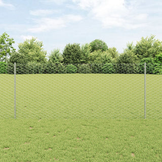 Sechseckiger Gartenzaun Set 2er Set Verzinkter Stahl 25 x 1 m
