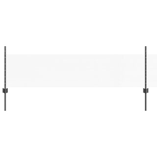 Gartenzaun-Set Set aus 2 Grau Stahlnetz 25 x 0,5 m Zaun Tragbar
