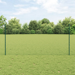 Gartenzaunset Set aus 2 Grün Metall Groß Langlebig Gartenzaun